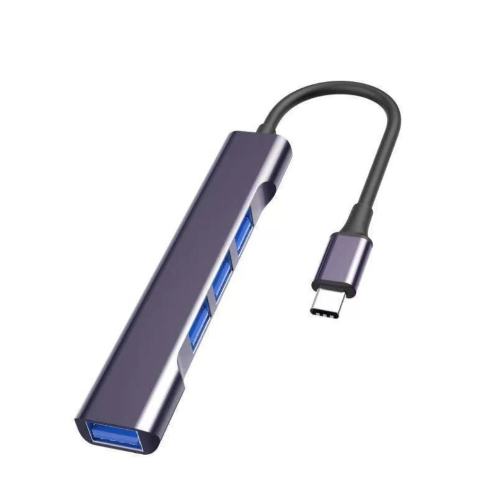 Hub USB 3.0 Orico 4 Portas Tipo-C, 5Gbps, Divisor Ultra Rápido