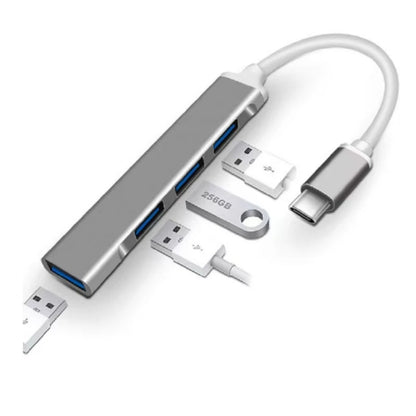 Hub USB 3.0 Orico 4 Portas Tipo-C, 5Gbps, Divisor Ultra Rápido