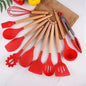 Kit Jogo 12 Peças Utensílios de Cozinha Silicone