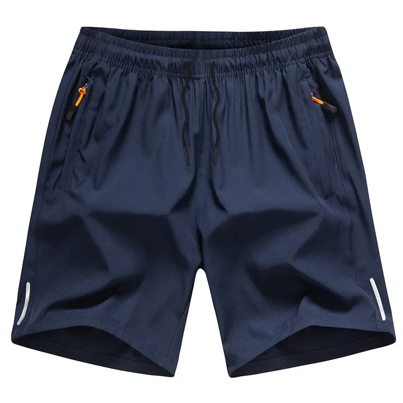 Shorts Masculino de Seda Gelada, Rápido Secagem, Respirável, para Corrida, Ginástica e Praia