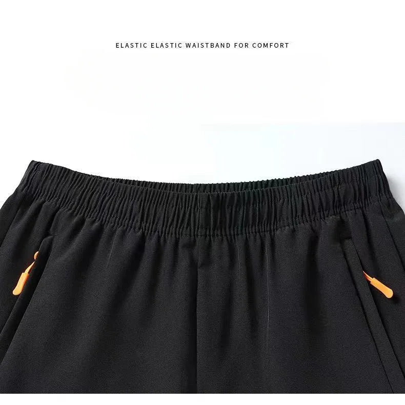 Shorts Masculino de Seda Gelada, Rápido Secagem, Respirável, para Corrida, Ginástica e Praia