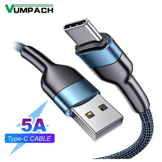 Cabo USB-C para Carregamento Rápido e Transferência de Dados, Compatível com Samsung S21, Xiaomi, Vivo, iPhone 16/15, Huawei