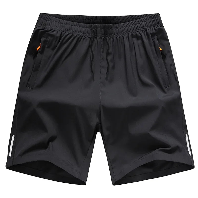 Shorts Masculino de Seda Gelada, Rápido Secagem, Respirável, para Corrida, Ginástica e Praia