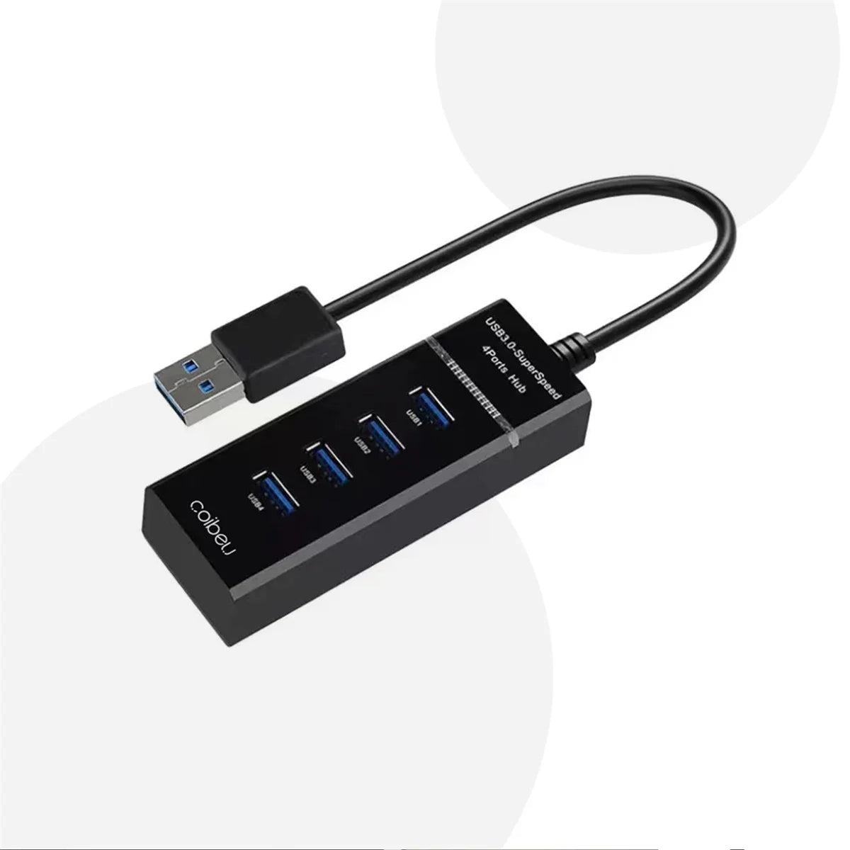 Hub USB 4 Portas, Extensão, Adaptador, Carregador e Cabo USB