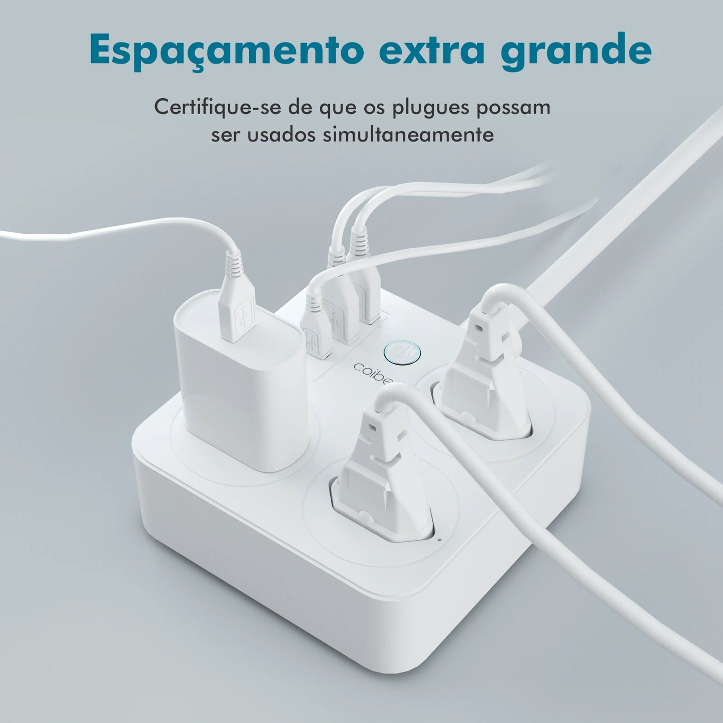 Interruptor Inteligente com Tomada, Filtro de Linha Brasil, Plugue Smart, Tomada USB, Tomada WiFi Inteligente